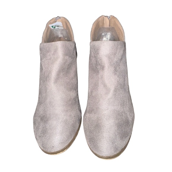 CCOCCI Gray microsuede back zip ankle boots women’s size 7.5 - Picture 10 of 12